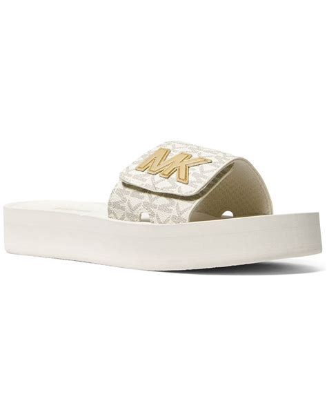 michael kors sandale pool gold|macy's Michael Kors shoes.